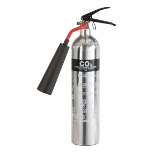 Firechief Elite Co2 Fire Extinguisher Polished Alloy